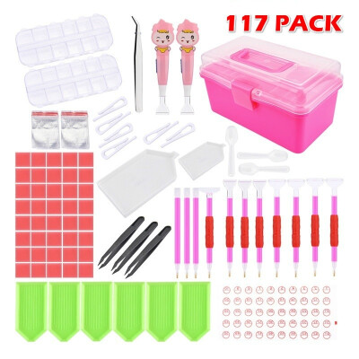 

Willstar 11742Pack 5D LED Diamond Painting Pen Cross Stitch Tools Kit Diamond Painting DIY Tools