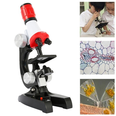 

Microscope Kit Science Lab LED 100x 400x 1200x Biological Microscope Home School Educational Toys for Kids Optical Instruments