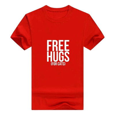 

Free Hugs For Cats Mens Printed T-Shirt