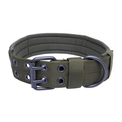 

Outdoor Hunting Training Dog Collar Tactical Military 5 Adjustable Holes Durable Quick Release Metal Buckle Pet Neck Belts