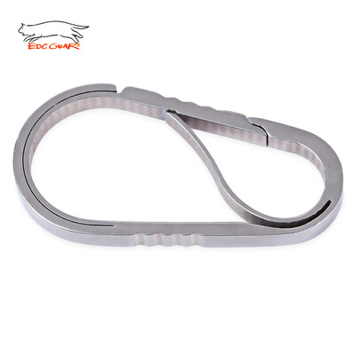 

EDCGEAR Spring Clip Hook -shape Keychain Carabiner Double Gated Hang Buckle