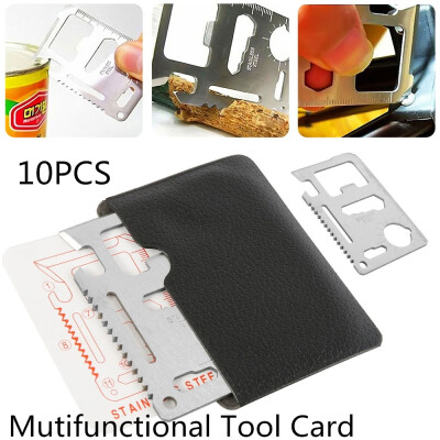 

10PCS Multifunctional Tool Card Muti Function In 1 with Cover Survival Card Knife