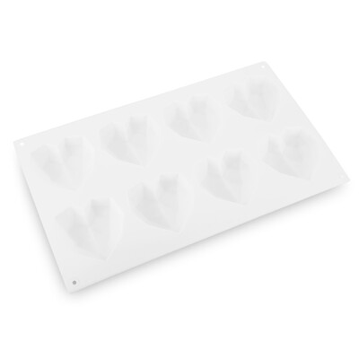 

Silicone Mini Diamond Shape Cake Mold with 8 Cups Muffin Tin