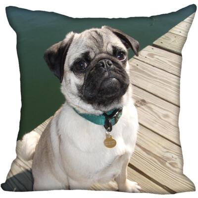 

Pug Hot Sale Pillow Case High Quality New Years Pillowcase Decorative Pillow Cover For Wedding Decorative Christmas