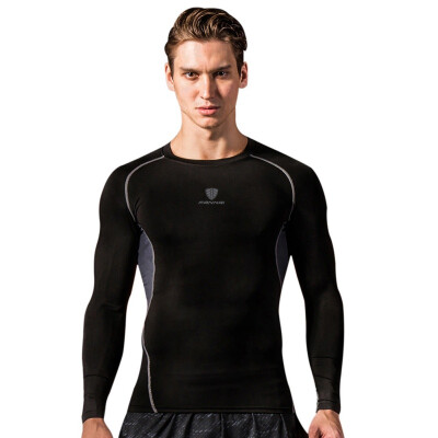 

Mens Fitness T-Shirt Sports Long Sleeve Compression T-Shirt Quick-drying Sports Shirt