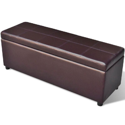 

Long Storage Bench Wood Brown