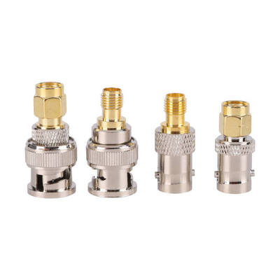 

4 pcs SMA TO BNC Connectors Type Male Female RF Connector Adapter Test Converter Kit Set