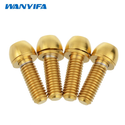 

Titanium Gr5 M6x18mm Ball Allen Head Bolt with Washer for Bicycle Disc Brake Caliper pack of 4