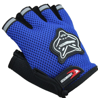 

Half Finger Gloves Mesh boy Men Children Bike Glove Outdoor Bicycle Cycling Sport