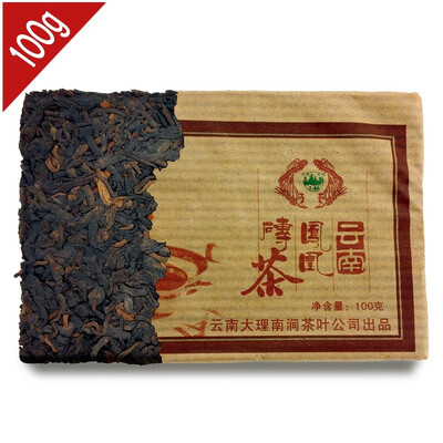 

2006 Year Shu Puer Phoenix Brick Teas Yunnan Ripe Pu erh Buy-Direct-From-China Big Leaves Drying Cha 100g PB14 Aged puerh best or