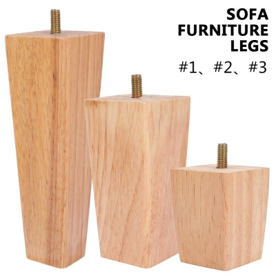 

61015cm Solid Wood Sofa Legs Inclined Coffee Table Feet Furniture Level Feet with Metal Plate Cabinet Legs Multiple