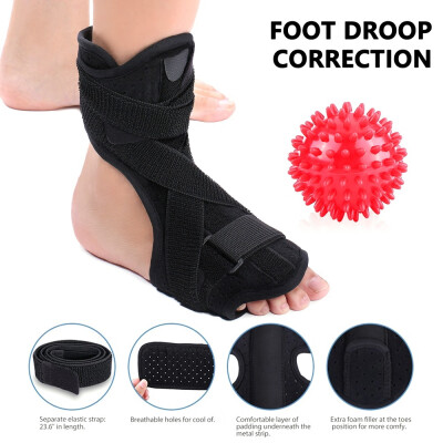 

Adjustable Plantar Fasciitis Dorsal Night&Day Splint for Sleep Support Fits Left&Right Foot with Hard Spiky Massage Ball