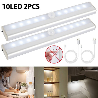 

Set of 5pcs Motion Sensor Closet Lights Energy Saving LED Night Light Bar Safe Lights for Closet Cabinet Wardrobe Stairs