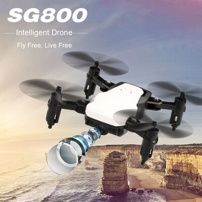 

SG800 Mini 24G Foldable RC Drone Altitude Hold One Key Return Headless Mode RC Quadcopter for Training Christmas Gift