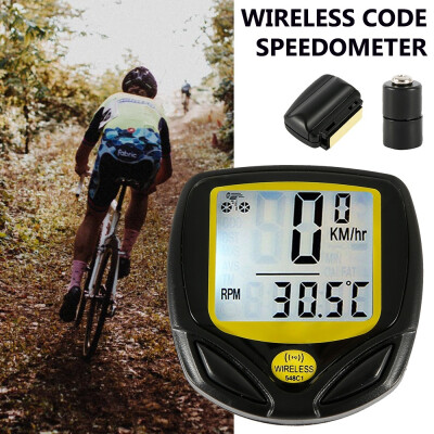 

Wireless Bike Cycling Computer Odometer Speedometer Backlight