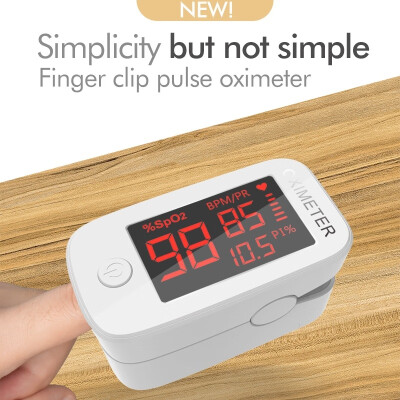 

LED Fingertip Pulse Oximeter SPO2 Monitor Blood Oxygen Saturation Monitor with PR Respiratory Rate Perfusion Index