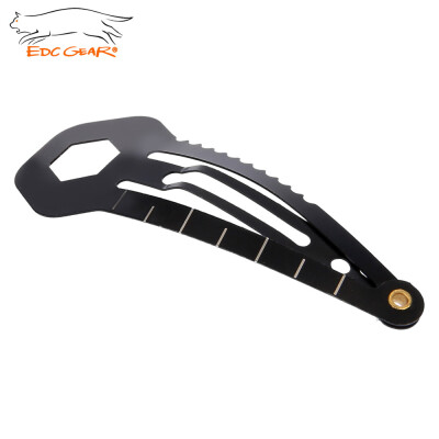 

EDC Gear Stainless Steel Hairpin Ruler Cutter Screwdriver Outdoor Survival Tool