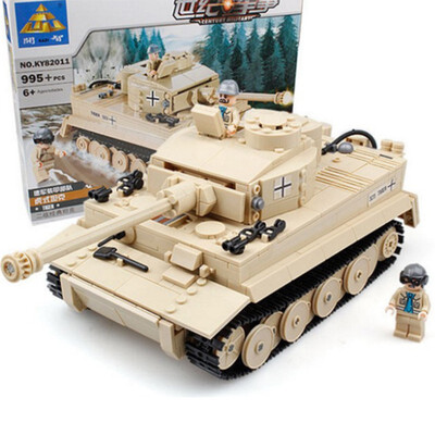 

M1A2 Tracked Tank Vehicle Compatible with Lego Childrens Military Assembly Plastic Plug-in Block Model Toys