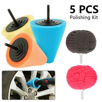 

5PCS Polishing Sponge Set 3PCS Polishing Cone 2PCS Polishing Ball Car Care Foam Polishing Ball Polishing Attachment