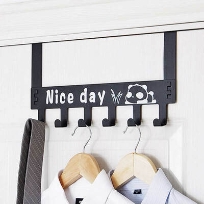 

Bingyou detachable nail-free door behind the door hook back coat hook coat hook creative cartoon wall hanging door hanger 36178cm