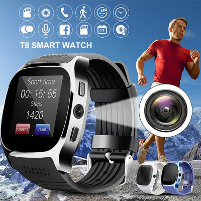 

Bluetooth Smart Watch with Camera Music Player Facebook Whatsapp Sync SMS Smartwatch Support SIM TF Card for Android