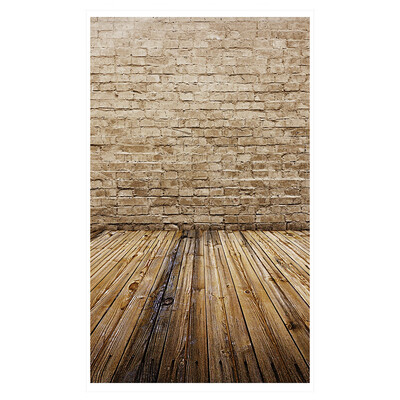

15 09m 49 30ft Backdrop Photography Background Brick Wall Wood Floor Pattern for DSLR Camera Photo Studio Video