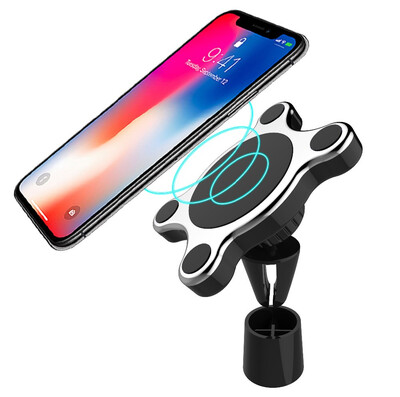 

MAXSHARER Qi Wireless charger Magnetic Design Fast Wireless Car Charger For iPhone XS max XR X 8