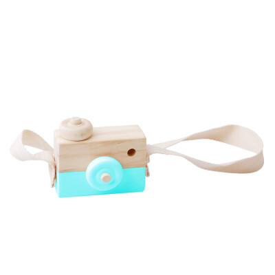 

Super Cute Wooden Camera Toy Hanging Kids Toys Natural Safe Wood Photography Props Home Decor Children Gifts