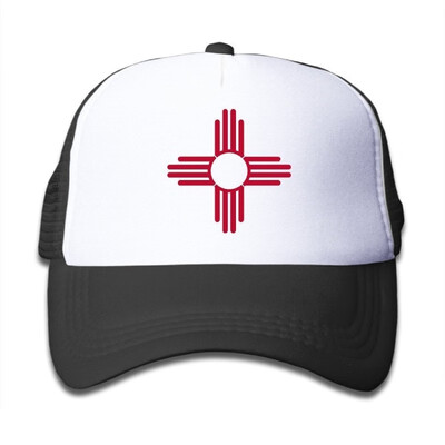

New Mexico Sun Symbol Adjustable Mesh Caps Summer Truck Caps for Toddler One Size Fits Most