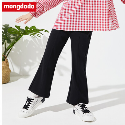 

Barabaras dream more than mongdodo childrens clothing girls trousers 2019 spring new big childrens trousers 76701190153 black 110
