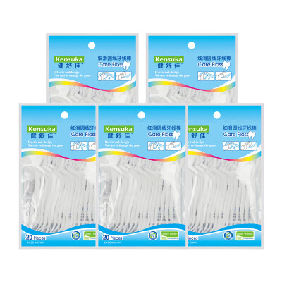 

Jianshujia kensuka clean tooth floss bar smooth fiber round high tensile durable 20 bag 5 special equipment