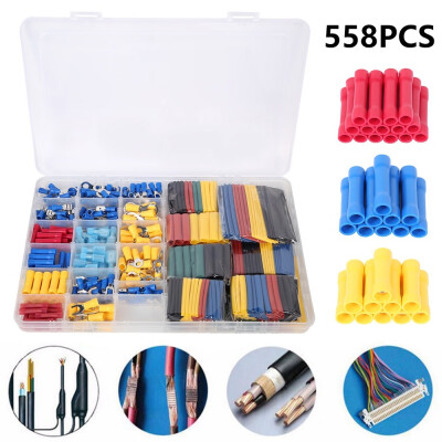 

230pcs Wire Crimp Terminals Connectors 328 Pcs Assorted 21 Heat Shrink Tube Sleeving Kit 530pcs Heat Shrink Tubes