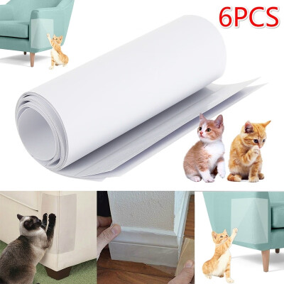 

6Pcs Pet Cat Scratch Protector Mat Cat Scratcher Furniture Sofa Protector Pads 15x47cm