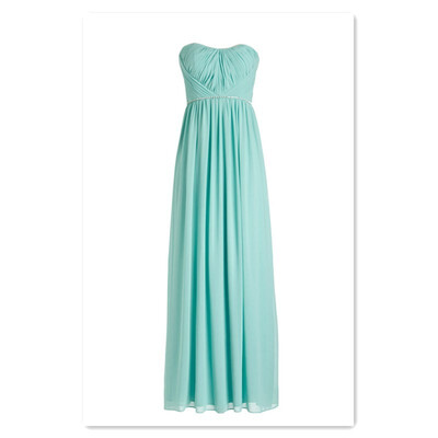 

2018 trend new chiffon pleated side tube top evening dress bridesmaid dress toast clothing bride dress banquet evening evening dress