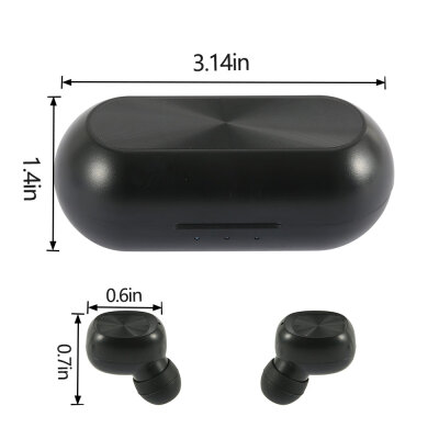 

Wireless Earbuds Bluetooth 50 Headphones in-Ear Stereo Headset wMic Waterproof Noise Cancelling Earphones