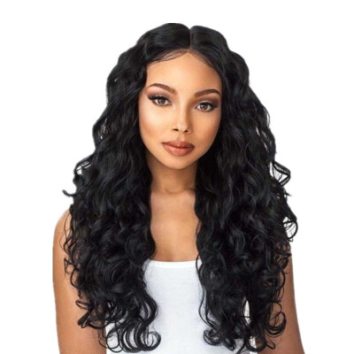 

Amazing Star Sythetic Hair Full Cap Wig Loose Curly Wigs Black Color Hair for Fashion Women