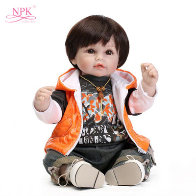 

19in Reborn Baby Rebirth Doll Kids Gift Cloth Material Body