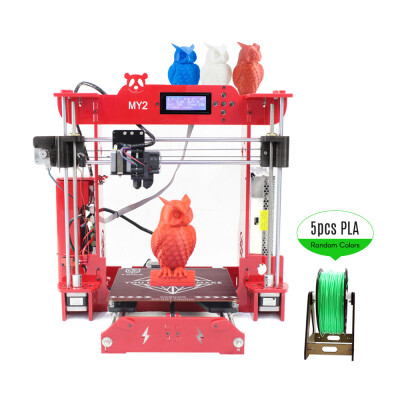 

TNICE MY2 Desktop RepRap i3 3D Printer DIY Kit ST Mainboard Integrated Extruder 2004 LCD Display Acrylic Frame with 100m PLA Filam