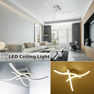 

Willstar Modern 28W21W LED Ceiling Light Warm White Lighting Non-dimmable Chandelier Light for Living Room Bedroom Dining Room