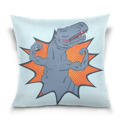 

ALAZA Throw Pillow Cover 16 X 16 inch Christmas Gift Cushion Cover with Angry Monster Printed Pillowcase