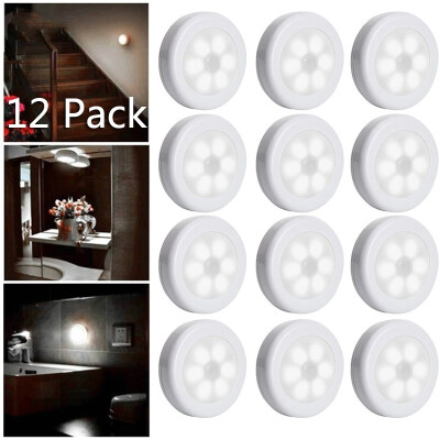 

3612 Pack Cool Portable 6 LED Wireless Motion Sensor Night Light