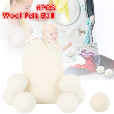 

Willstar 6PCS 7cm Wool Dry Ball Felt Ball for Clothes Dryer