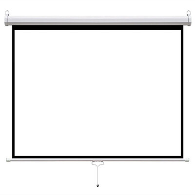 

72" Manual Economy Pull down projection projector screen for home theater&business prensentation