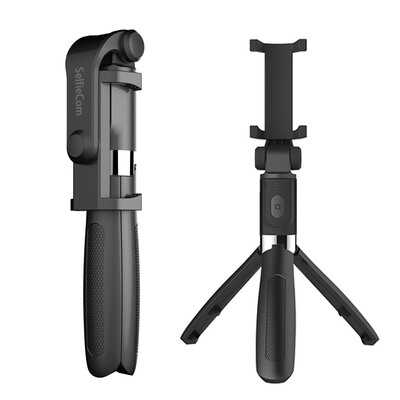 

SelfieCom Bluetooth Selfie Stick Tripod Extendable Selfie Stick with Wireless Remote&Tripod Stand for iOS PhonesAndroids