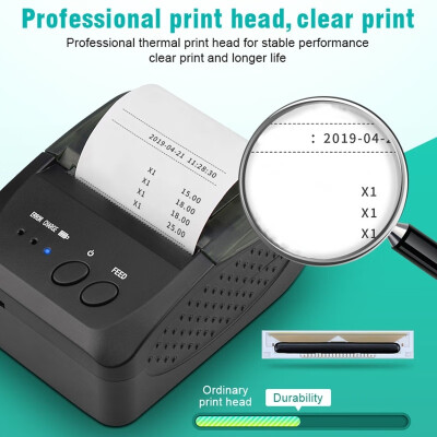 

Willstar 58MM Bluetooth Receipt Thermal Printer Wireless Portable Personal Bill Printer for Windows Android IOS