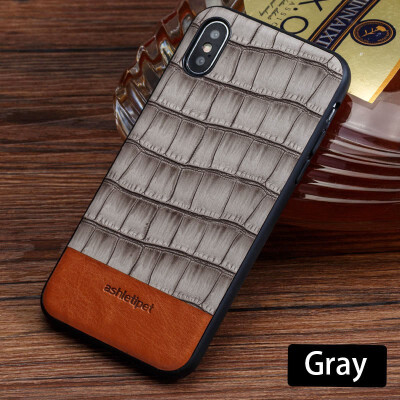 

Leather phone case iPhone5 6 7 8s plus protective shell bamboo pattern leather all-inclusive for x xs max xr phone case