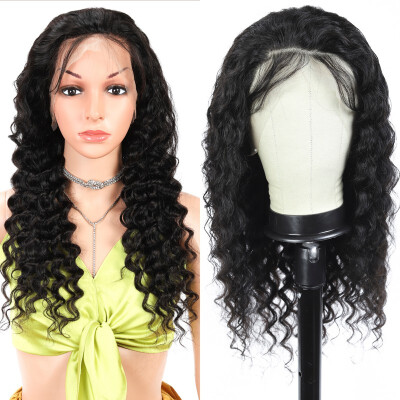 

Amazing Star Virgin Brazilian Hair Full Lace Wigs Deep Wave Human Hair Full Lace Wigs with Baby Hair Natural Color