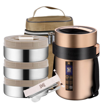 

Golden key GOLDEN KEY 304 insulation pot 18L simmering anti-overflow vacuum stainless steel lunch box lunch box precious gold GK-CF1800T-G