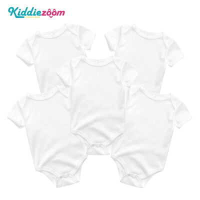 

5PCSLot Unicorn Baby Girl Clothes Cotton Babywear Bodysuits One-Piece Baby Boy Clothes Rompers Newborn 0-12M Short Sleeve