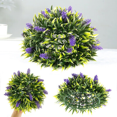 

Willstar 2530cm Hanging Artificial Lavender Topiary Ball Garden Lifelike Flower Basket Decor
